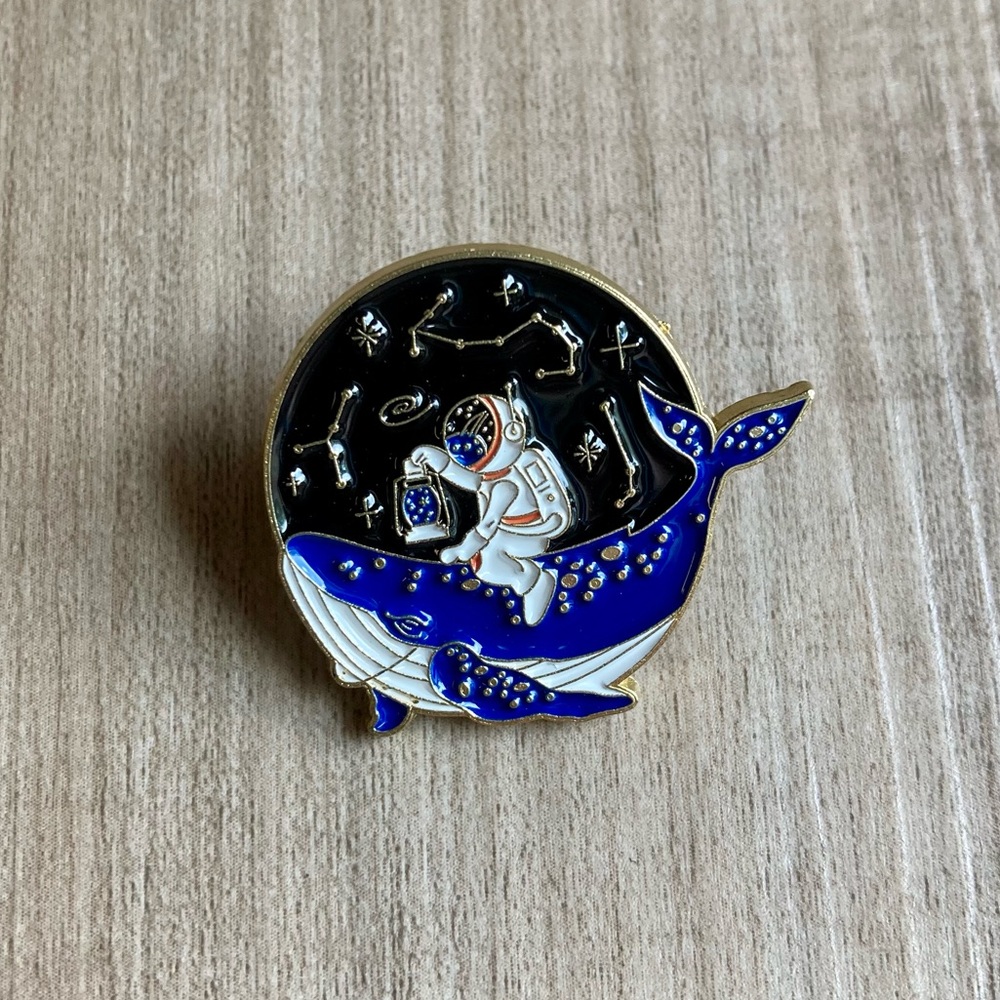 🔥BOGO! Astronaut Whale Enamel Pin